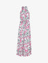 Robe à col americain et imprimé floral - ecru - 3