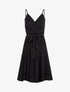 Robe patineuse à fines bretelles - noir - 1
