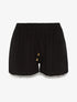 Short uni à bords crochet - noir - 3