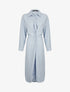 Robe chemise à pans boutonnés - bleu ciel - 3