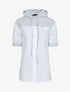 Top style chemise à capuche - gris clair - 1