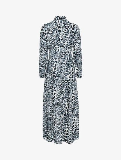Robe chemise à imprimé animal - gris foncé - 3