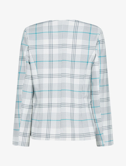 Blazer ouvert à imprimés - blanc - 2