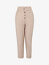 Pantalon irisé coupe carotte - beige - 3