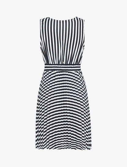 Robe imprimée et gaufrée - noir - 2