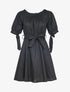 Robe patineuse à col bardot - noir - 1