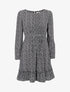Robe patineuse à imprimé trèfles - noir - 1
