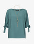 Top ample avec sautoir - vert - 3