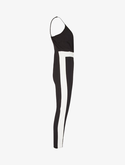 Combinaison slim color block - noir - 3