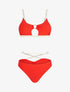Bikini brassière à découpe - orange - 3