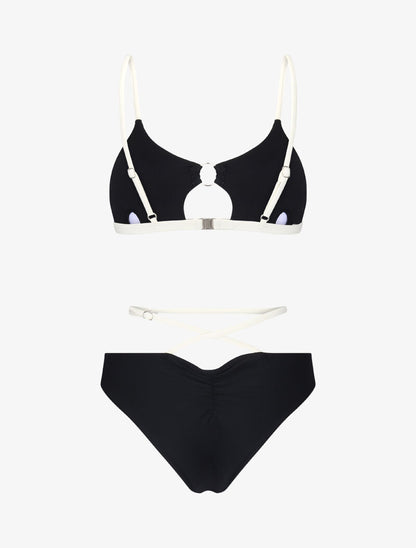 Bikini brassière à découpe - noir - 2