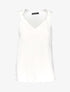 Blouse ample à détails nouer - blanc - 1