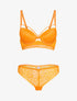 Ensemble en dentelle à détail lace - orange - 1