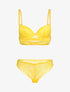 Ensemble floral à liens croisés - jaune - 1