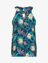 Top imprimé floral - marine - 3