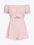 Combishort texturé à taille ajourée - rose - 3