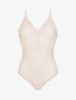 Body uni en dentelle - Rose - 1
