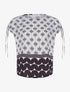 Top imprimé rayures - noir/blanc - 1