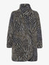 Gilet long col zippé - vert - 1