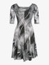 Robe dos cache-coeur motifs métallique - argent - 1