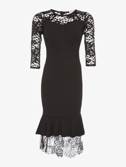 Robe dentelle  trompe l&