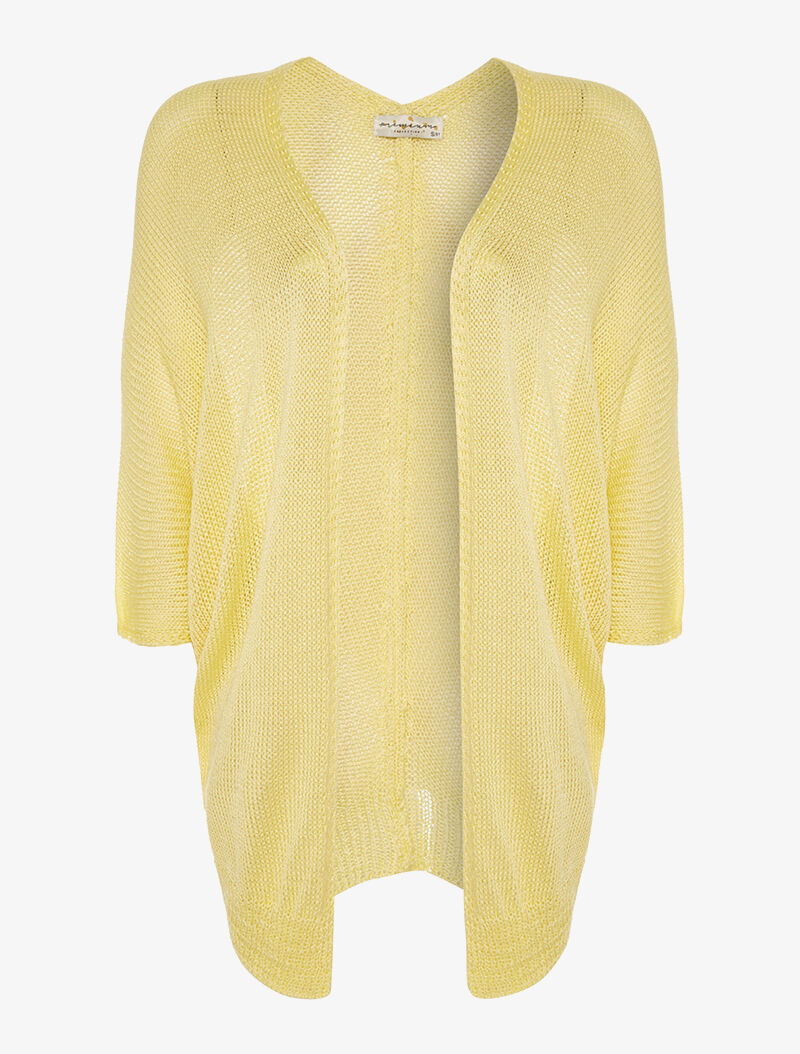 Gilet loose chauve-souris - jaune - 3