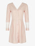 Robe fluide dos dentelle - rose - 1