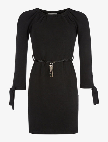 Robe-pull épaules nues - noir - 1