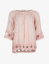 Blouse ample plis délavés - rose - 3