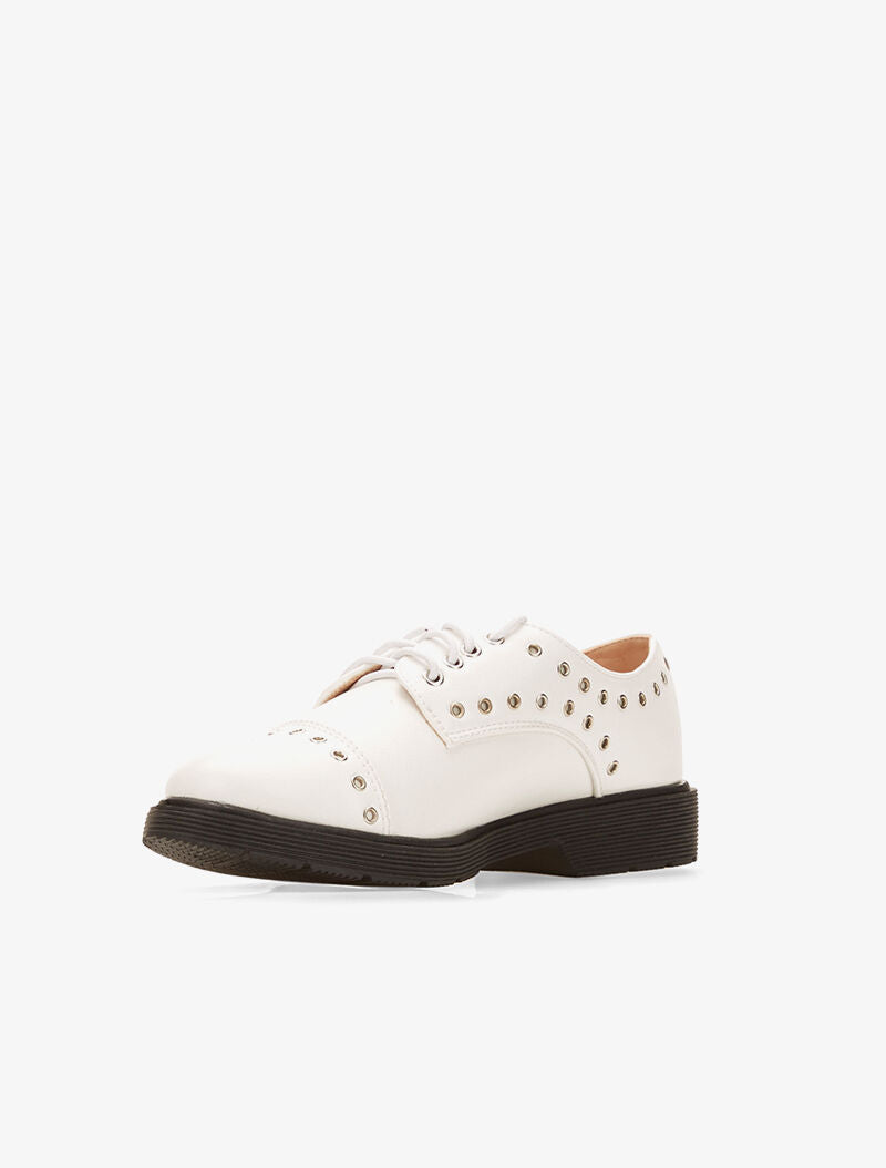 Derbies à oeillets - blanc - 3