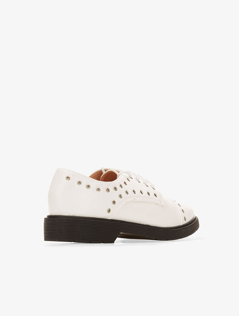 Derbies à oeillets - blanc - 4
