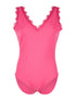 Body dentelle effilochée - fushia - 1