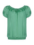 Top bordure dentelle - vert - 1