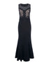Robe longue buste dentelle - noir - 7