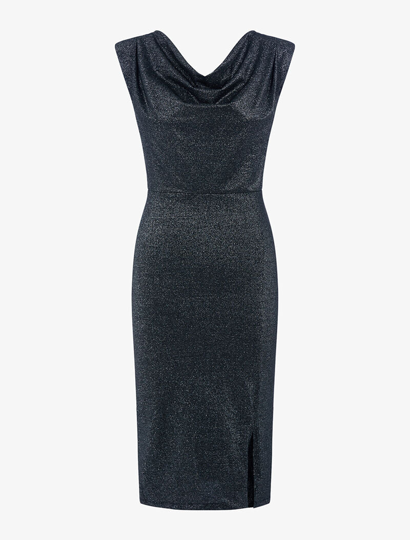 Robe mi-longue scintillante - argent - 8
