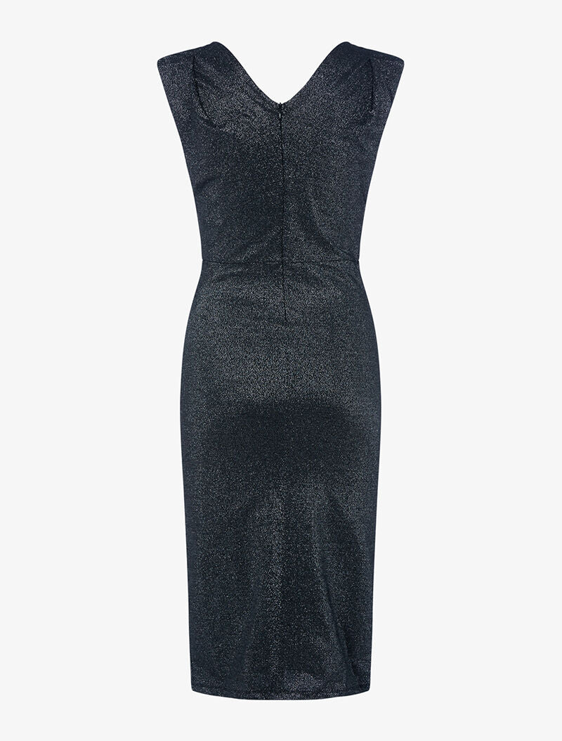 Robe mi-longue scintillante - argent - 2