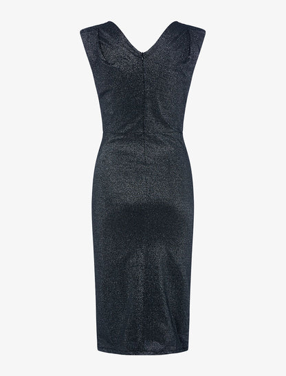 Robe mi-longue scintillante - argent - 2