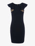 Robe à volants léopard - noir - 1