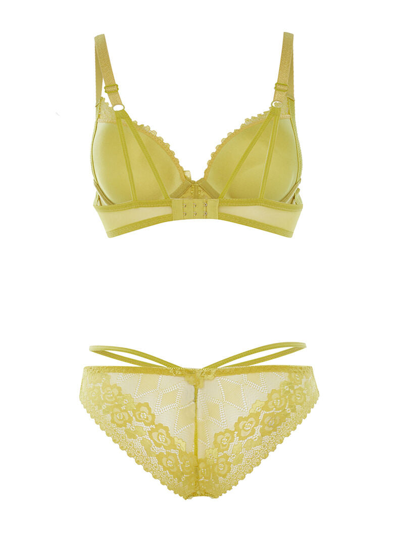 Ensemble SG et culotte fines lanières - vert anis - 2