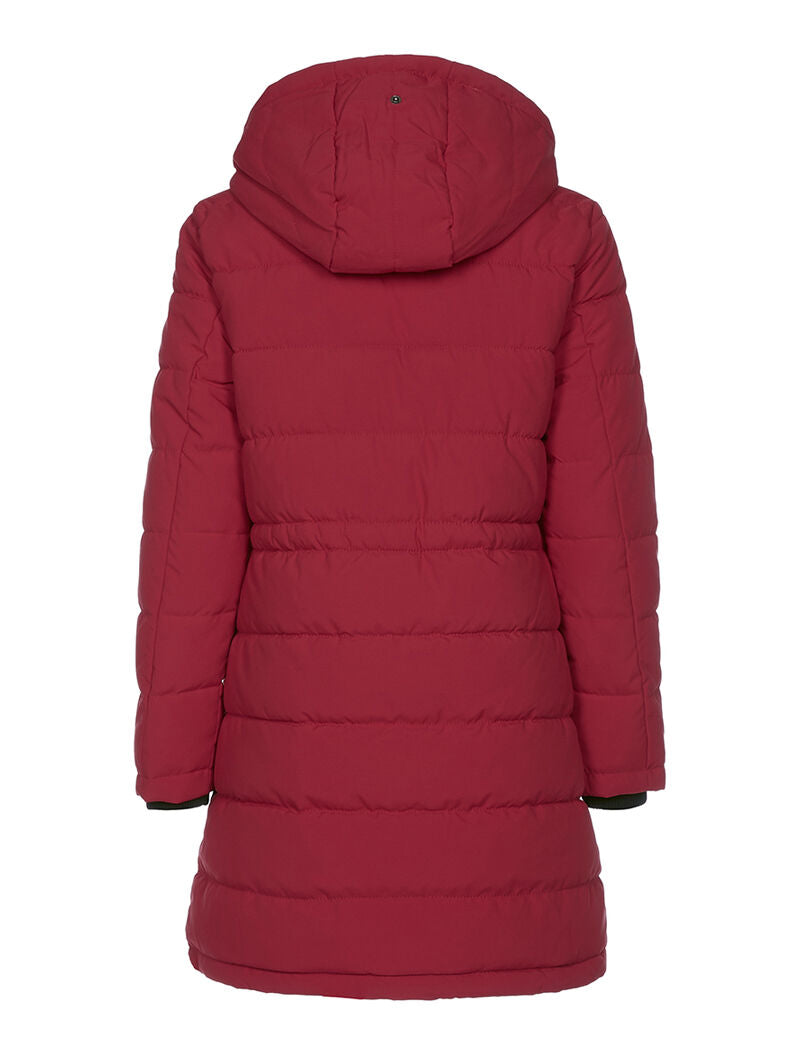Gewatteerde 3/4 jas - felrood - rood