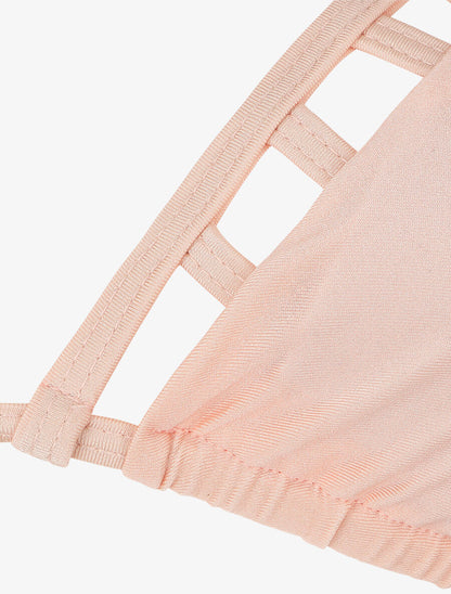 Bikini triangle uni - Rose saumon - 4