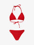 Bikini triangle à anneaux - Rouge - 1