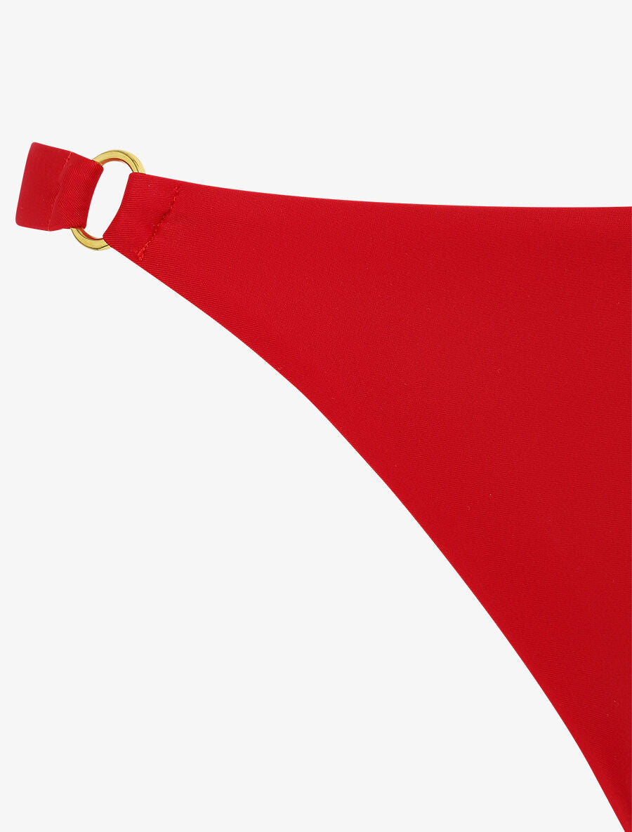 Bikini triangle à anneaux - Rouge - 3