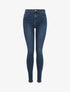 Jean skinny grande taille - Bleu - 4