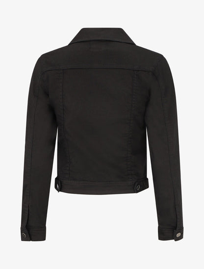 Veste en jean droite - Noir - 2