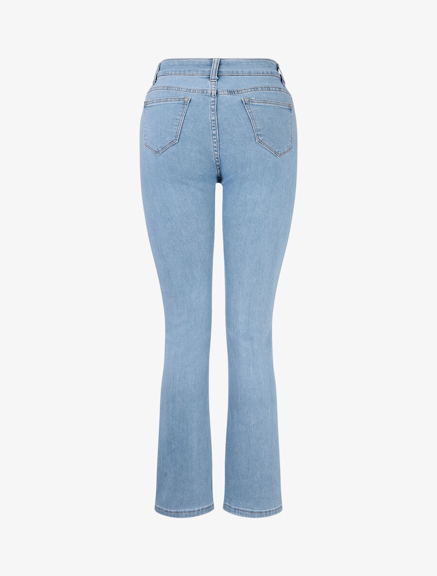 Jean classique coupe flare - Bleu - 2
