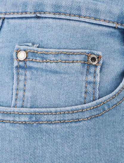 Jean classique coupe flare - Bleu - 3