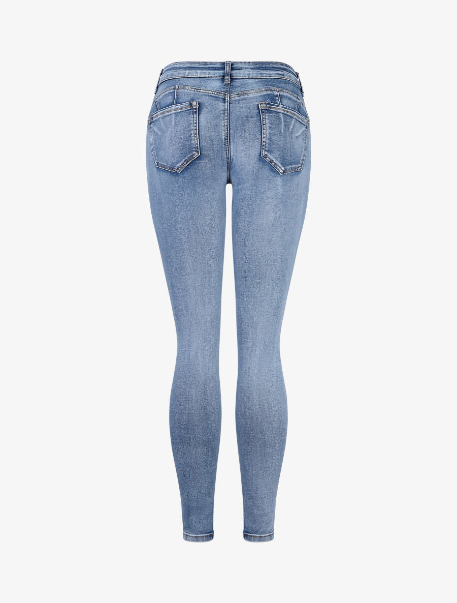 Jean push up coupe skinny - Bleu - 2