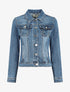 Veste en jean coupe droite - Bleu - 1