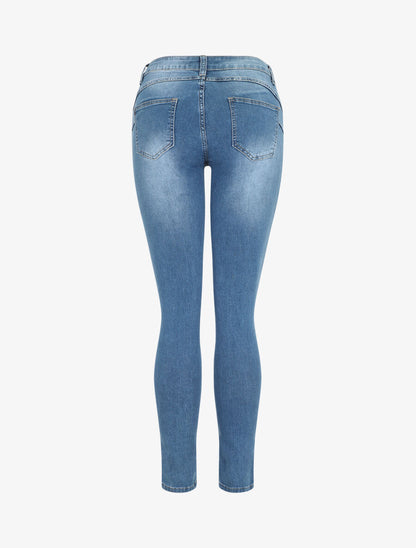 Jean skinny push up taille haute - Bleu clair - 2